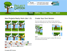 Tablet Screenshot of projectcartoon.com